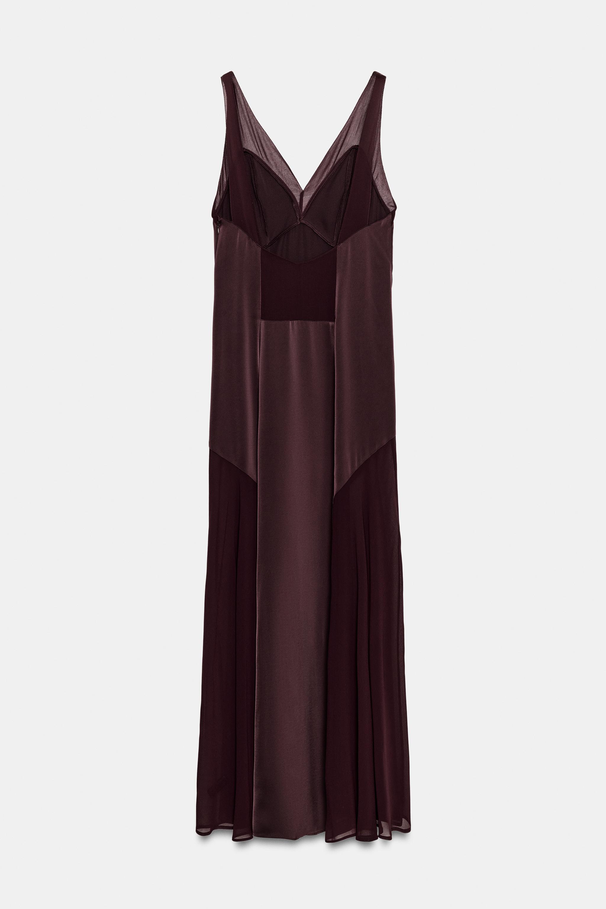 ZW COLLECTION SATIN EFFECT LONG DRESS